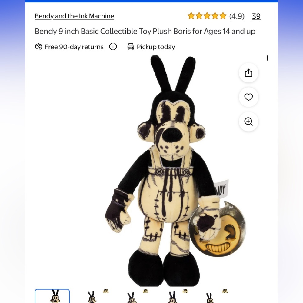 Bendy and the Ink Machine plush set - Picture 5 of 6